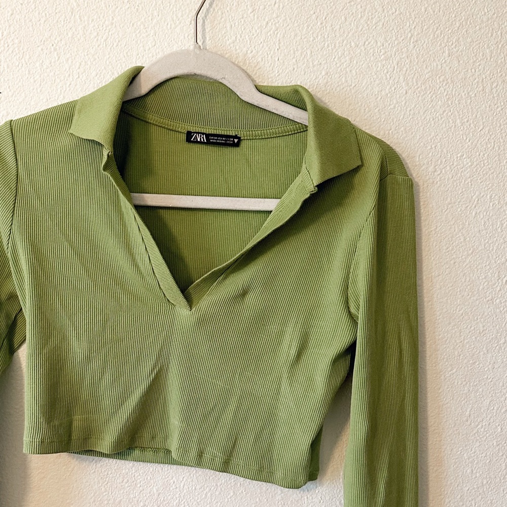 ZARA collared long sleeve